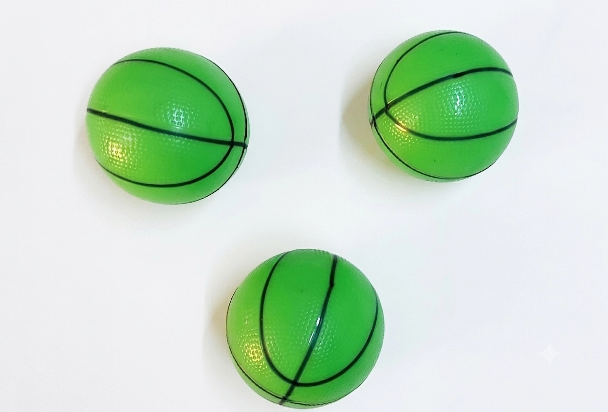  3’lü Küçük Top Basketbol Topu Plastik Top