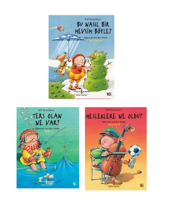 Ters Olan Ne Var?-Mesleklere Ne Oldu?- Bu Nasıl Bir Mevsim Böyle? Ara Bul Kitap Seti