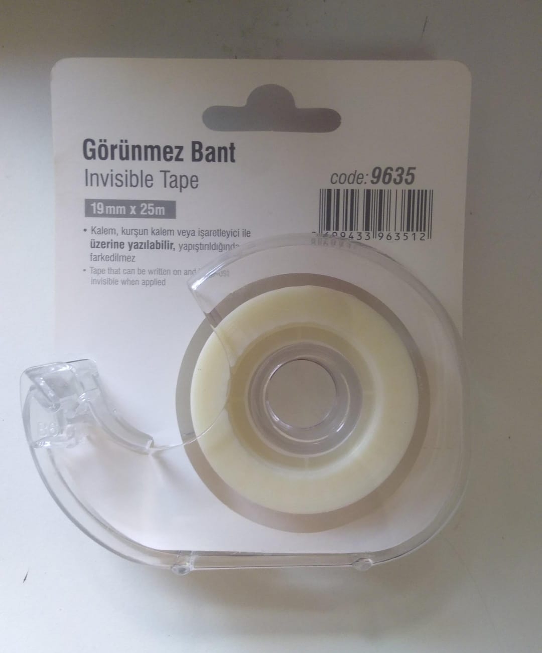 Görünmez Bant Bant Makineli 19MMX25MT