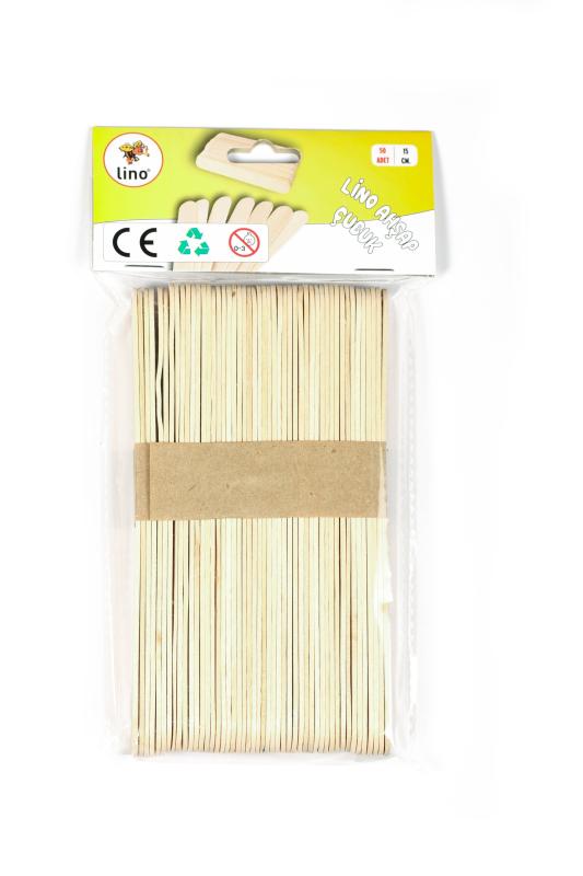 Ahşap Çubuk, Muayene Çubuğu, Dil ve Etkinlik Çubuğu 15 cm 50’lik 2 Set