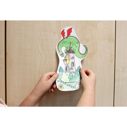 Yapışkanlı Baskılı Boyama Rulosu Oyun Dünyası Temalı 30 Cm. X 4 M