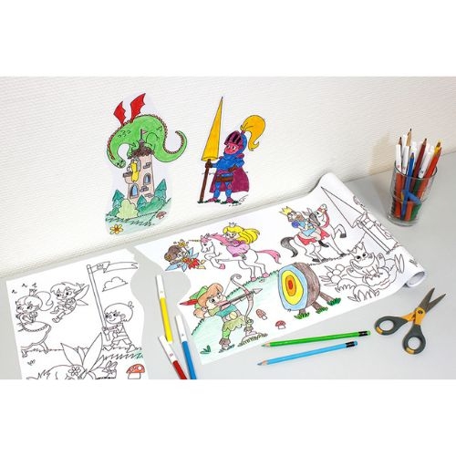 Yapışkanlı Baskılı Boyama Rulosu Oyun Dünyası Temalı 30 Cm. X 4 M