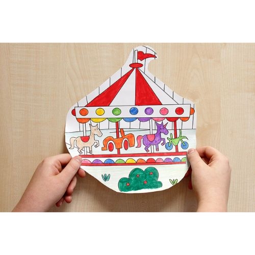 Yapışkanlı Baskılı Boyama Rulosu Oyun Parkı Temalı 30 Cm. X 4 M.