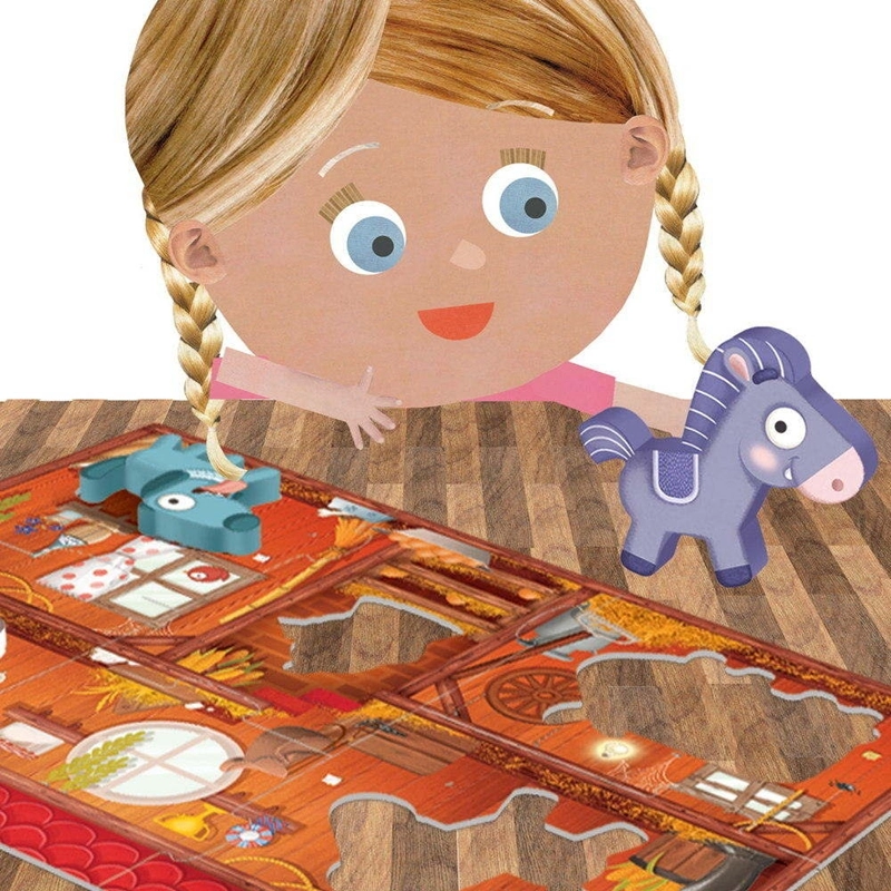 Headu Montessori First Puzzle The Farm (İlk Yapbozum-Çiftlik) 2-4 Yaş