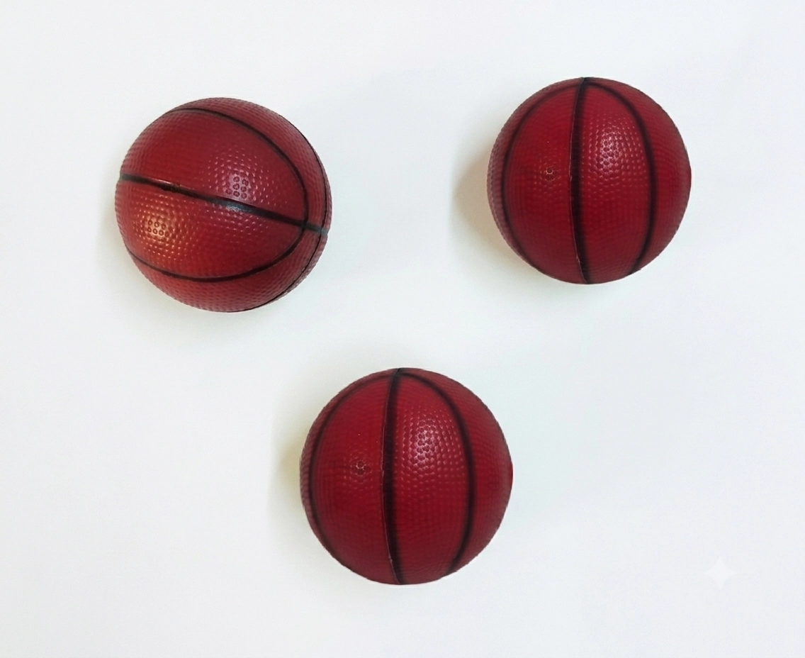  3’lü Küçük Top Basketbol Topu Plastik Top