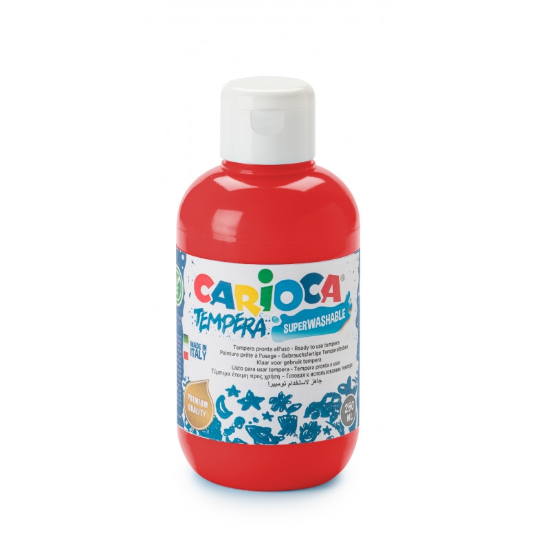 Tempera Suluboya Süper Yıkanabilir Parmak Boya Kırmızı 250 ML