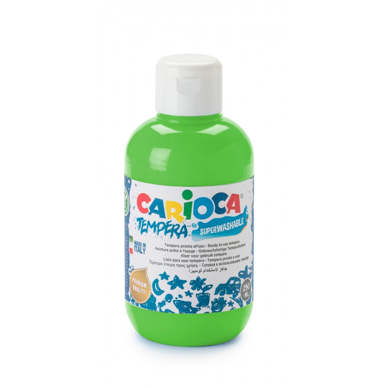 Carioca Tempera Suluboya Süper Yıkanabilir Parmak Boya Yeşil 250 ML
