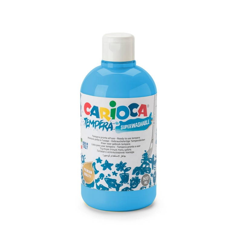 Tempera Suluboya Süper Yıkanabilir Parmak Boya Açık Mavi 500 Ml