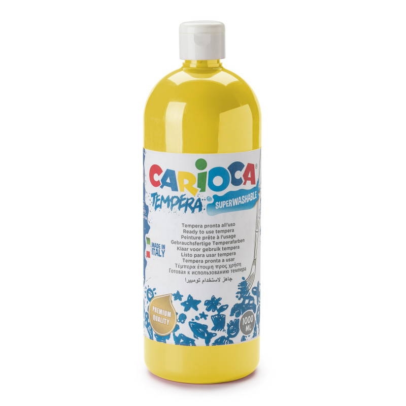 Tempera Suluboya Süper Yıkanabilir Parmak Boya Sarı 1000 ML