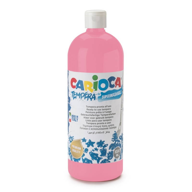Tempera Suluboya Süper Yıkanabilir Parmak Boya Pembe 1000 ML