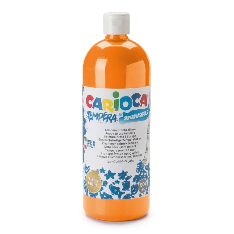 Tempera Suluboya Süper Yıkanabilir Parmak Boya Turuncu 1000 ML