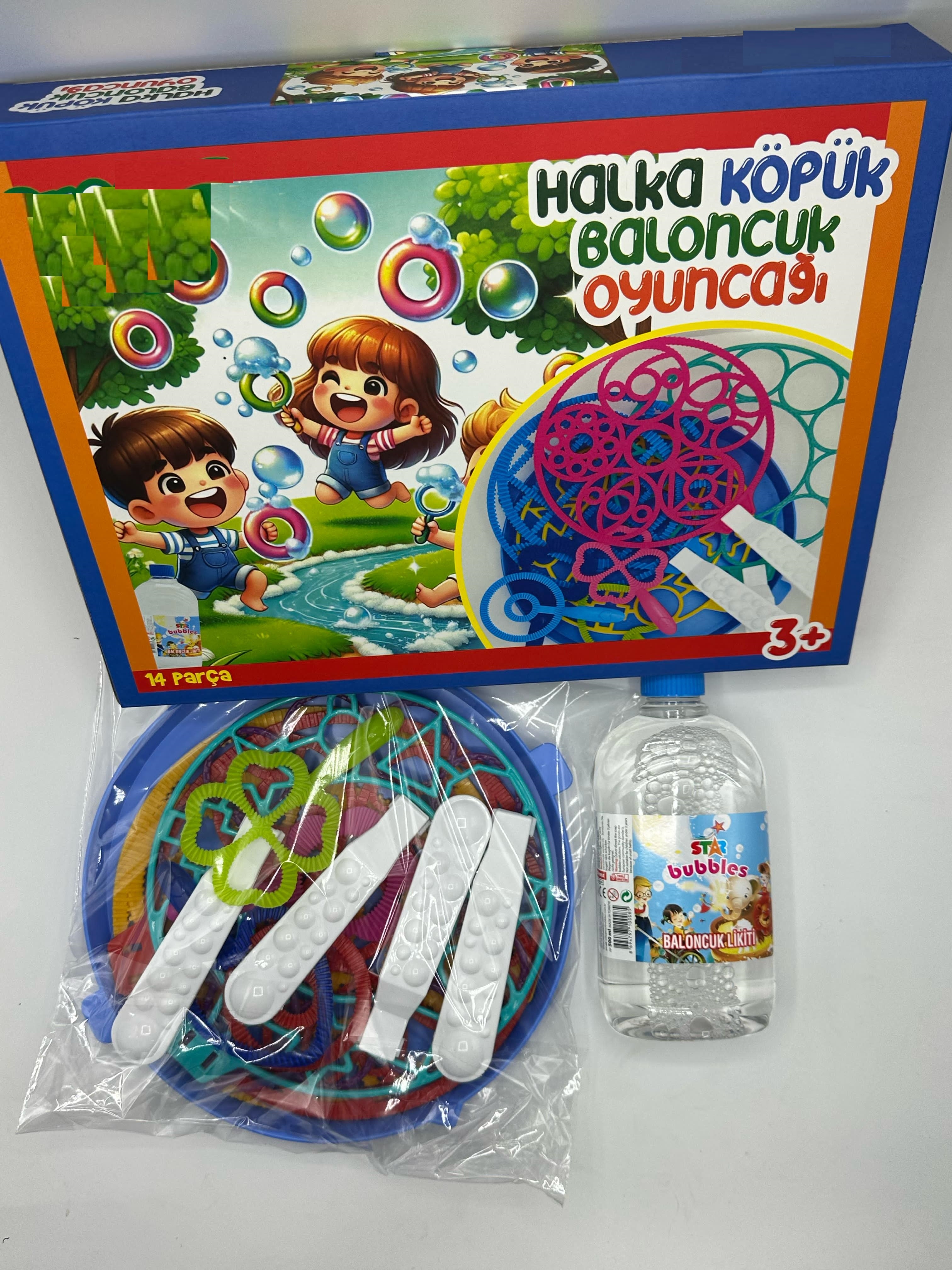  Köpük Çıkaran Büyük Halka Sihirli Halka Solüsyonlu Gaint Bubble 
