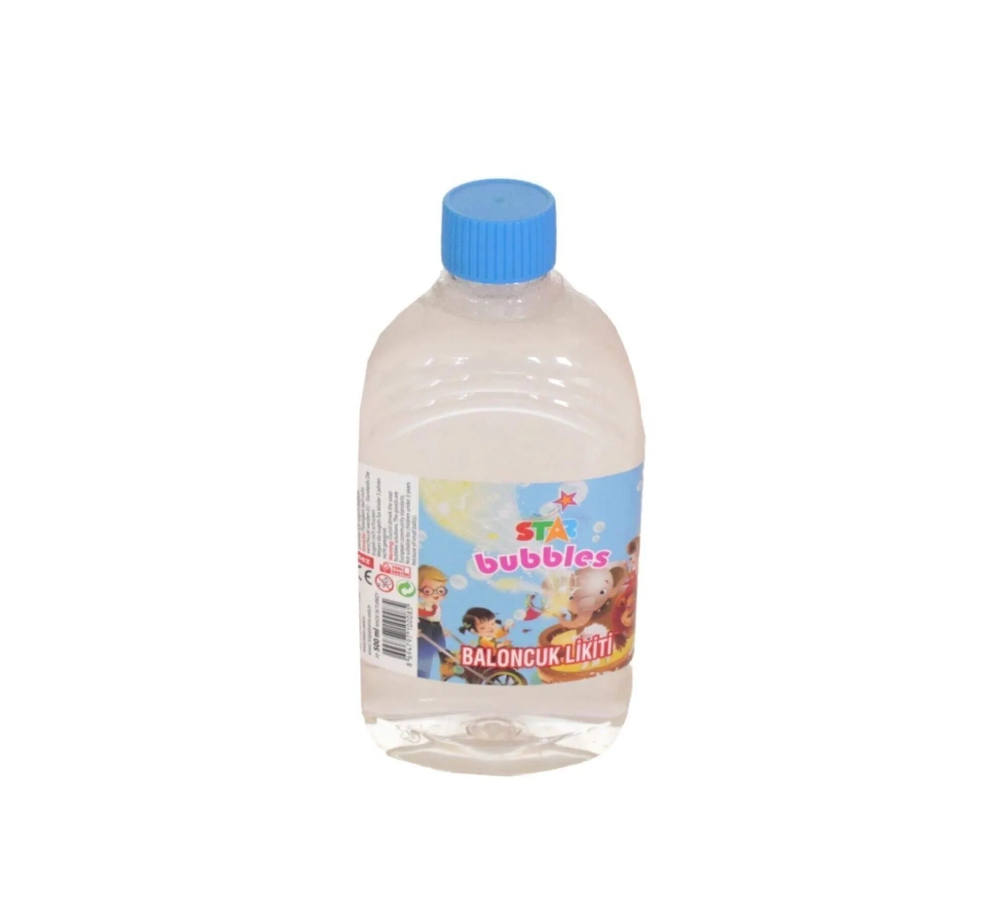 Pilli Köpük Tabanca ( 23 Delikli) - Mavi / Köpük Baloncuk Likiti 500 Ml