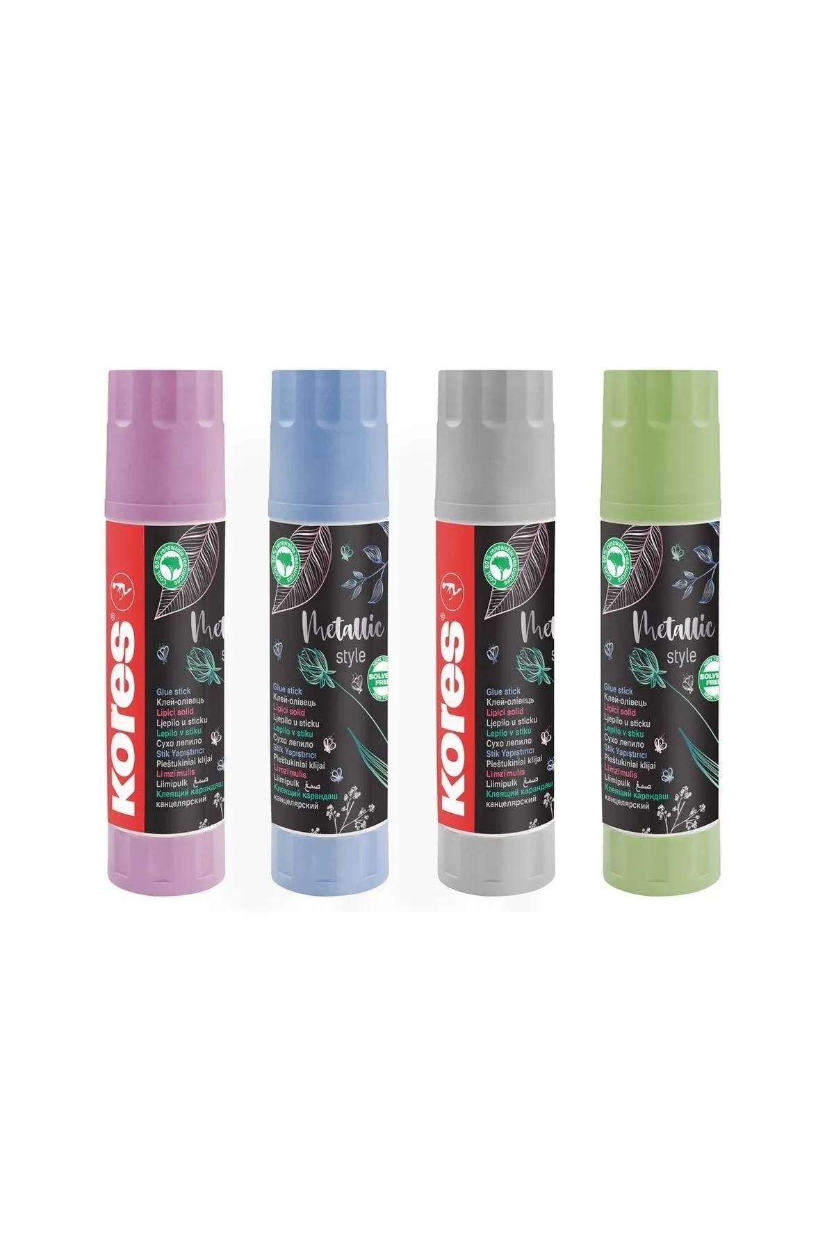 Kores Metallic Glue Stick Yapıştırıcı 20 gr 4 Adet