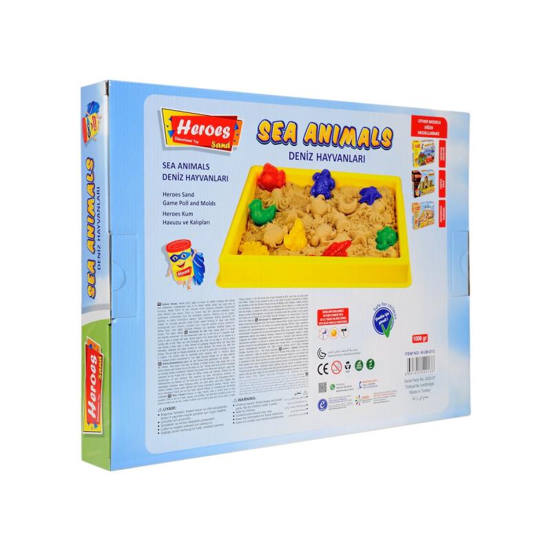 Büyük Havuzlu Deniz Canlıları Kinetik Kum Seti