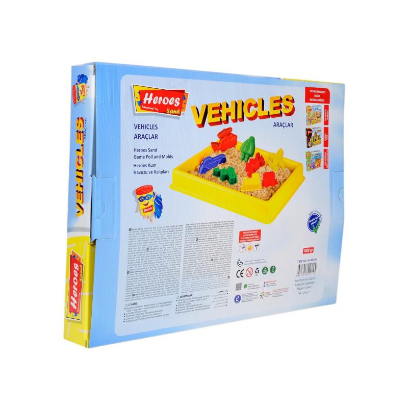 Büyük Havuzlu Araç Kalıplı Kinetik Kum Seti