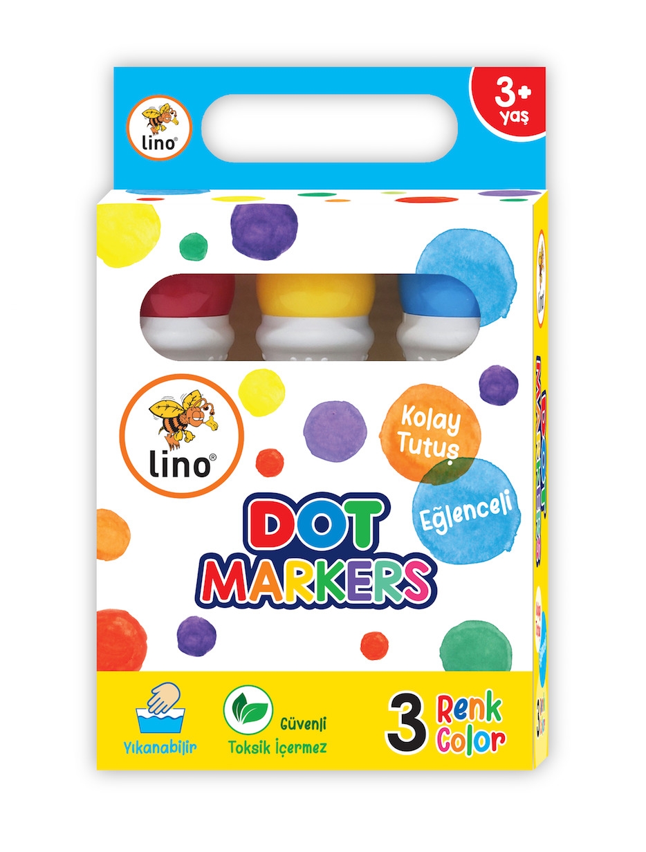 Dot Markers 3’lü Yıkanabilir Kalem ve Boya Kitabı Çiftlik
