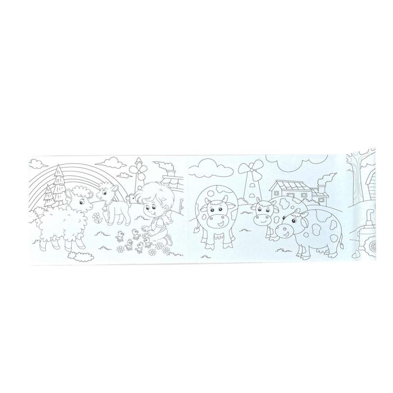 Yapışkanlı Rulo Resim Boyama Kağıdı fARM  86 x 20 cm