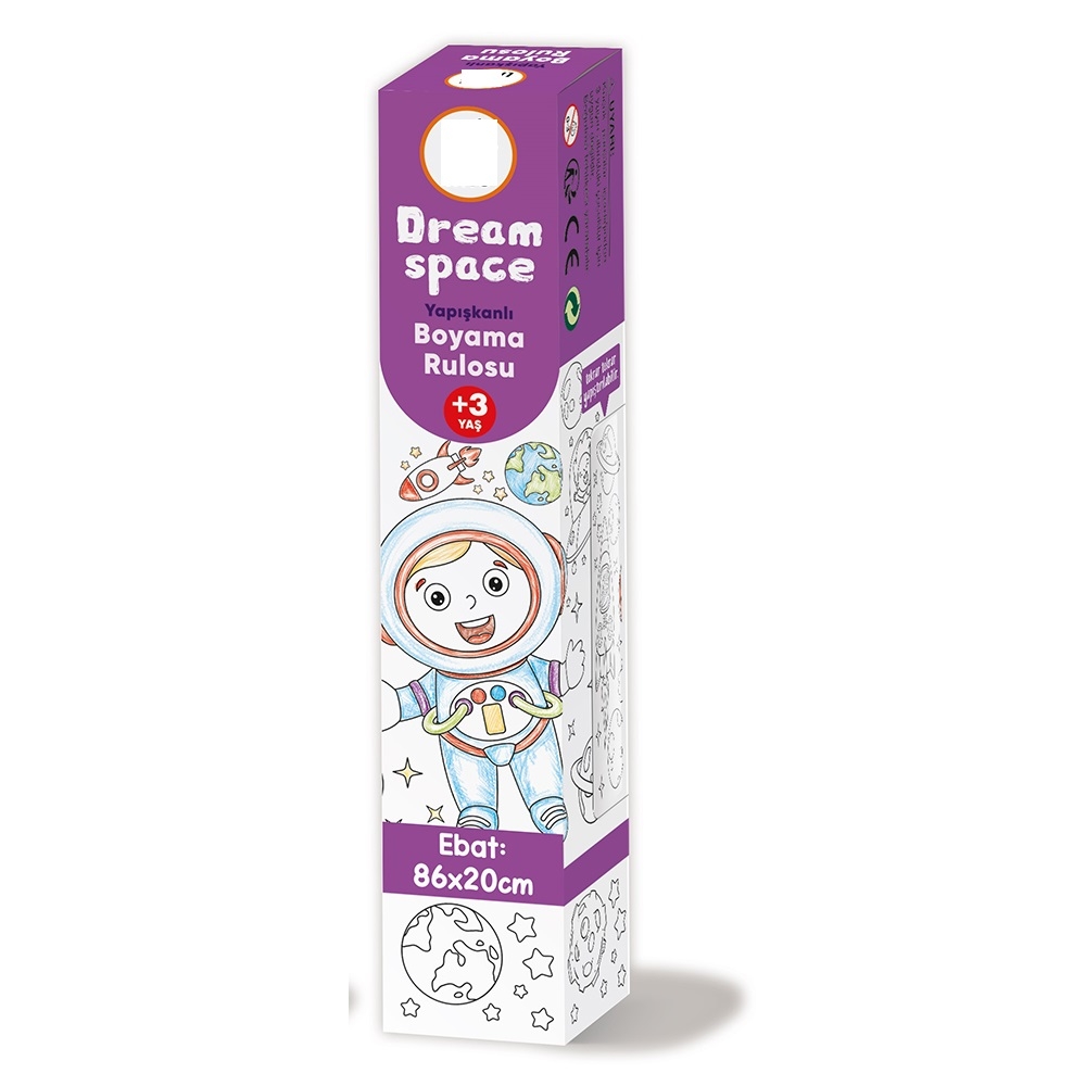 Yapışkanlı Rulo Resim Boyama Kağıdı DREAM SPACE  86 x 20 cm