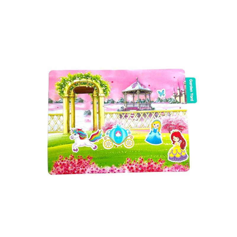 Tekrar Tekrar Kullanılabilen Sticker Seti -PRINCESS GARDEN