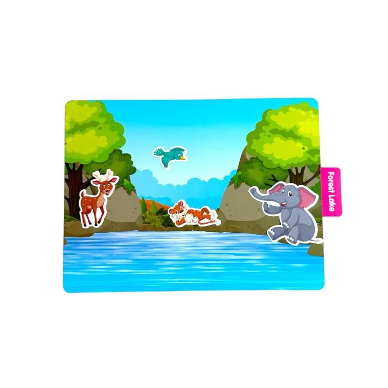 Tekrar Tekrar Kullanılabilen Sticker Seti -ANIMAL PARADISE