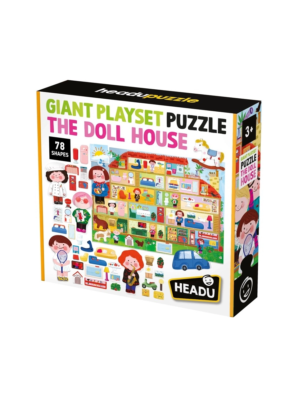 Headu Gıant Playset Puzzle The Doll House ( Bebek Evi Temalı Puzzle)