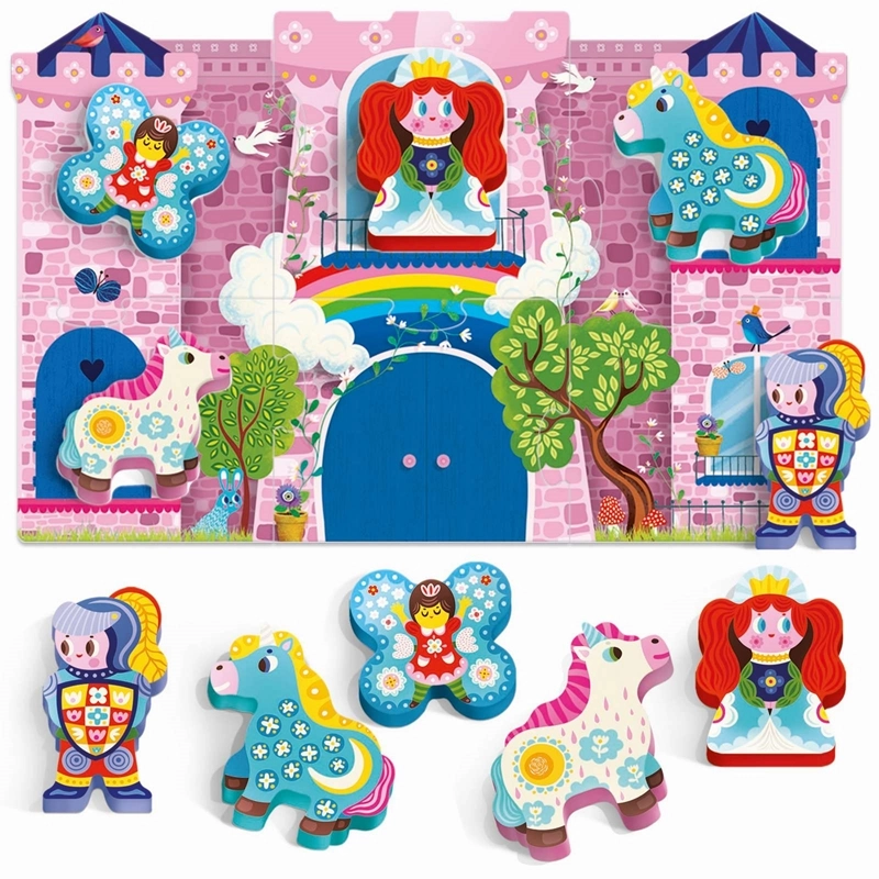 Headu Montessori First Puzzle The Unicorn Wood (2-5 Yaş) ( Tek Boynuzlu At Temalı Puzzle)