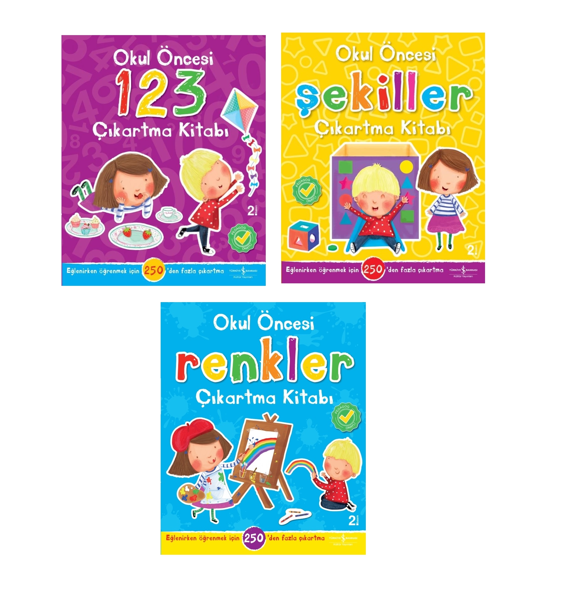 Okul Öncesi Şekiller, Renkler, 123 Etkinlik Kitabı