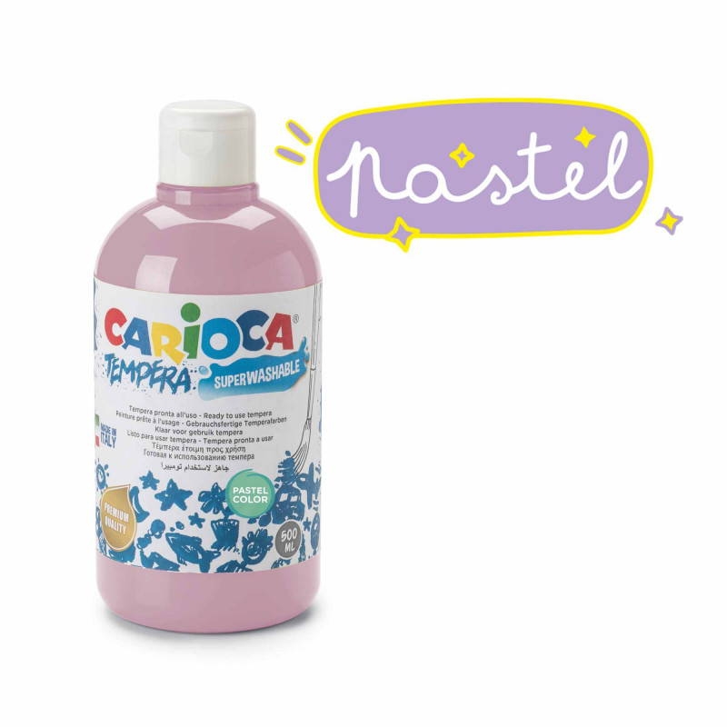 Tempera Suluboya Süper Yıkanabilir Parmak Boya Pastel Pembe 500 Ml