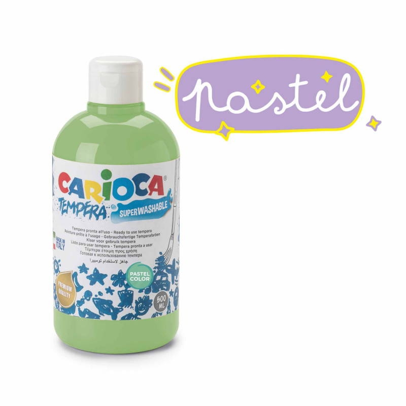 Tempera Suluboya Süper Yıkanabilir Parmak Boya Pastel Yeşil 500 Ml