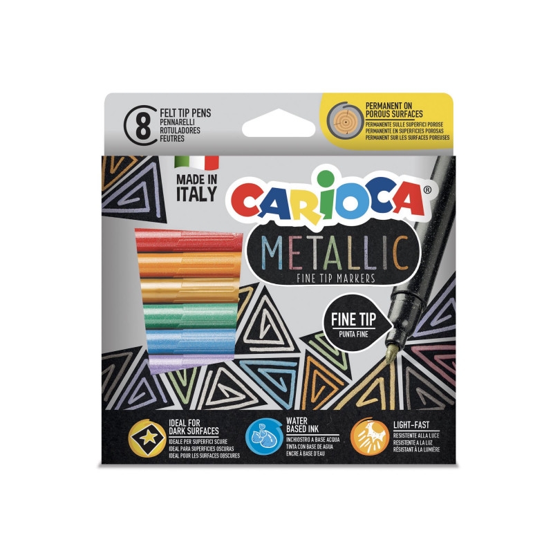 Carioca Metalik Keçeli Kalem 8’li 