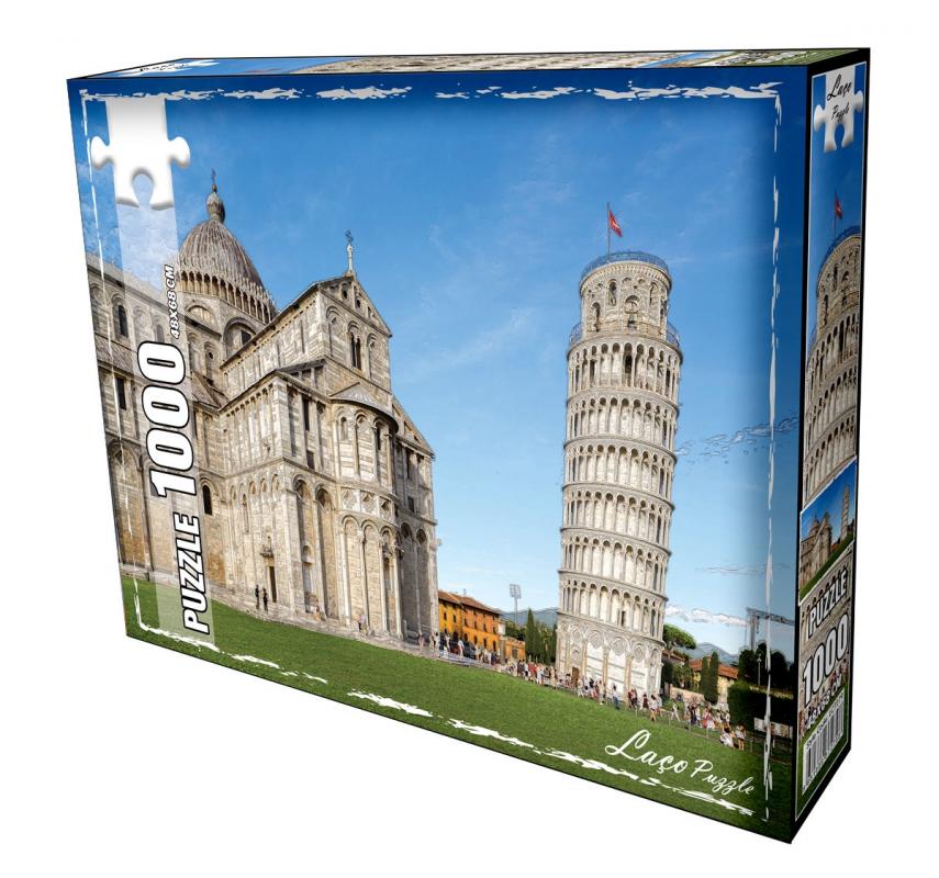Pisa Kulesi 1000 Parçalık Puzzle - 70 Ml Puzzle Yapıştırıcısı Hediye