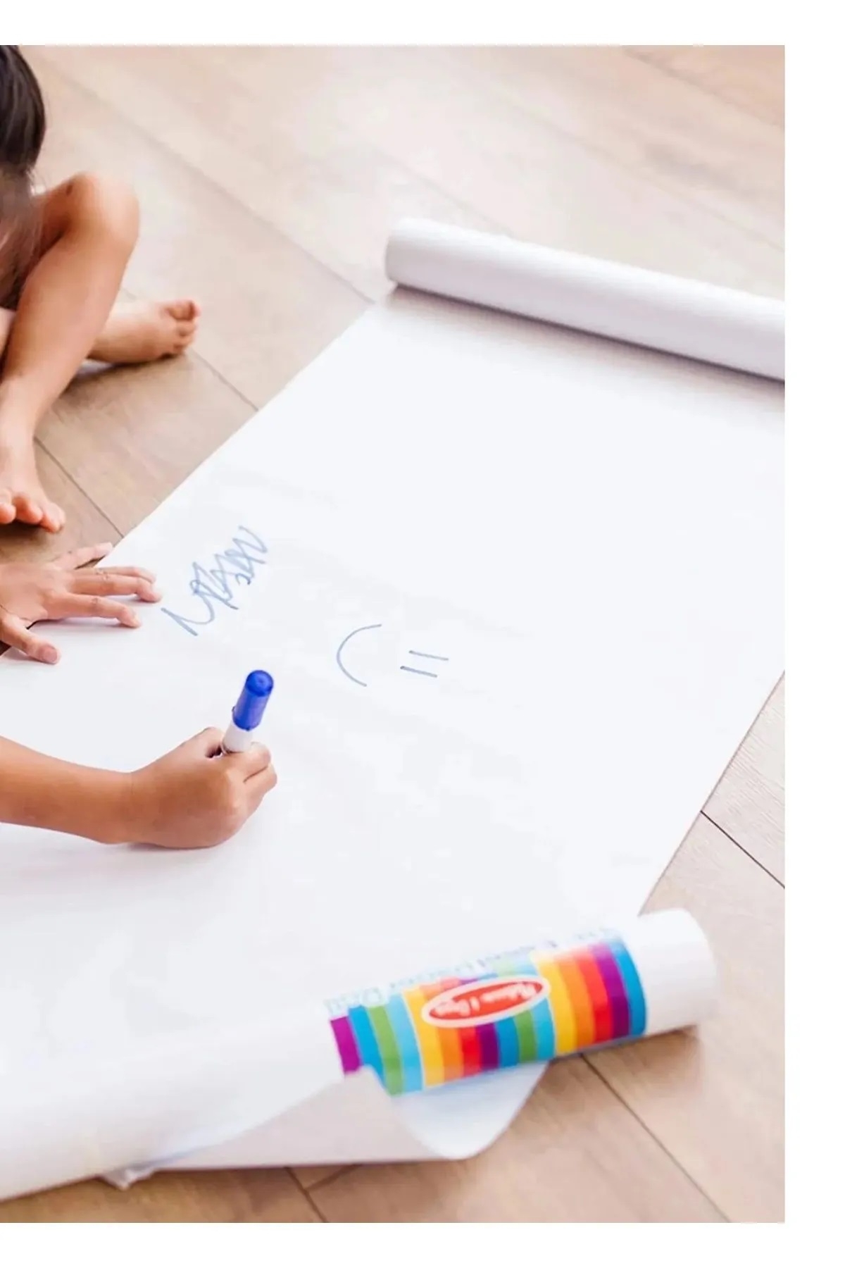Baskılı(3m) ve Düz(10m) Yapışkanlı Rulo Resim Boyama Kağıdı 29 cm’lik