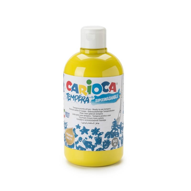 Tempera Suluboya Süper Yıkanabilir Parmak Boya Sarı 500 Ml