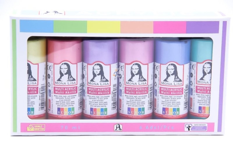   Monalisa Multi Akrilik İnci Set 6x70 ml