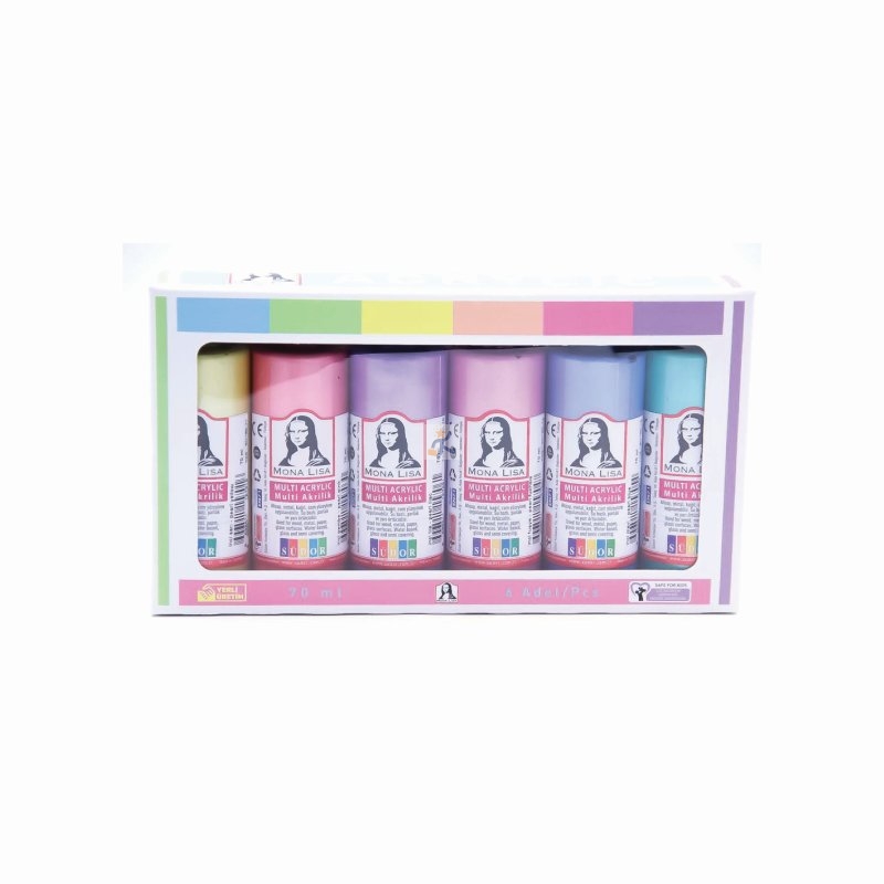   Monalisa Multi Akrilik İnci Set 6x70 ml
