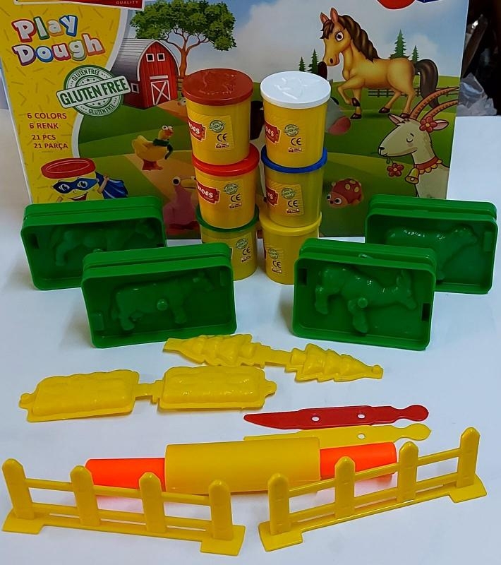 3D Çiftlik Glutensiz Oyun Hamur Seti