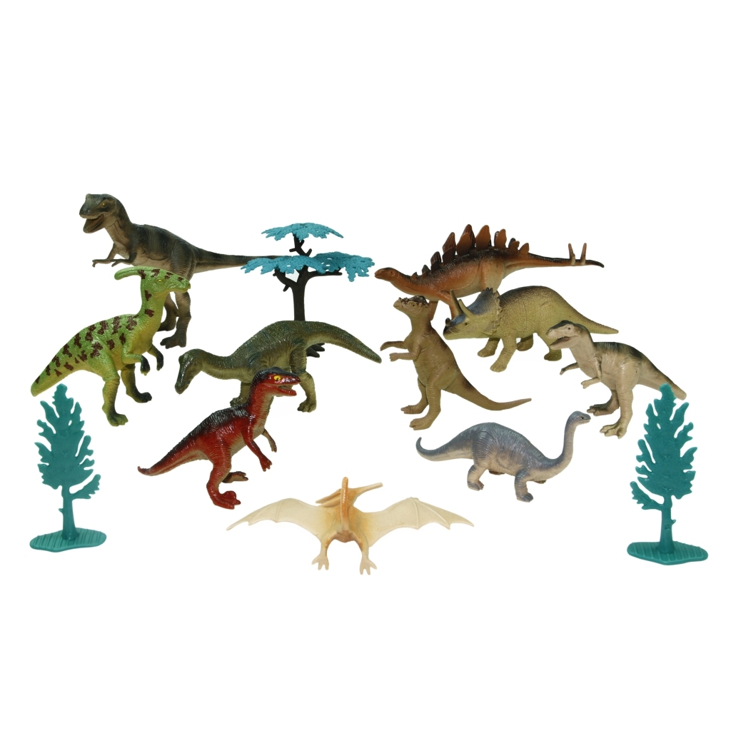 23 Cm Kovada 13 Parça Dinozor Seti