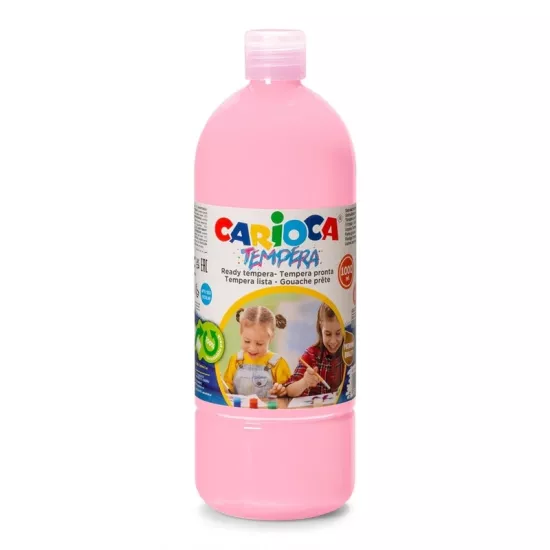 Carioca Tempera Suluboya Süper Yıkanabilir - 1000 Ml Parmak Boya - Pembe