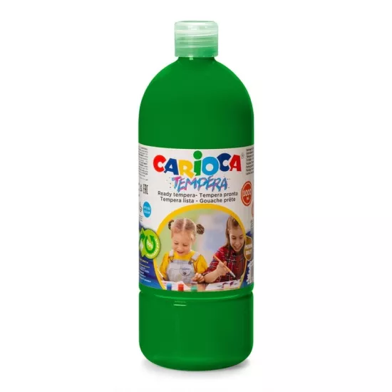 Carioca Tempera Suluboya Süper Yıkanabilir - 1000 Ml Parmak Boya - Yeşil