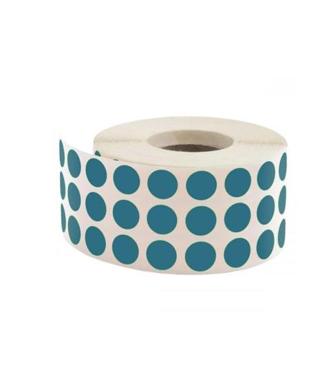 10 mm ( 1 cm) Nokta Etiketi 5000'li  - Mavi [ Etkinlik Metaryalı ]