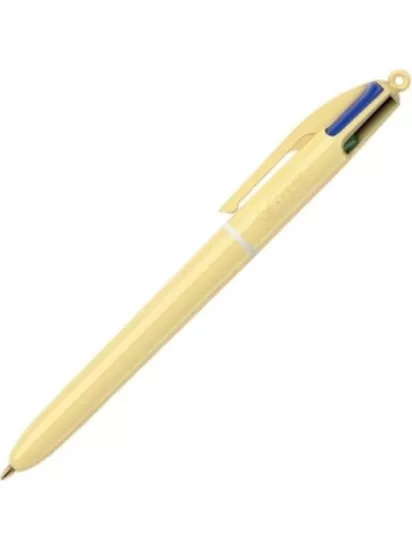 Tükenmez Kalem 4 Renkli Pastel Sarı