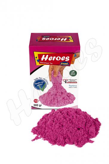 500 Gr  Pembe Renk Kinetik Kum - Oyun Kumu