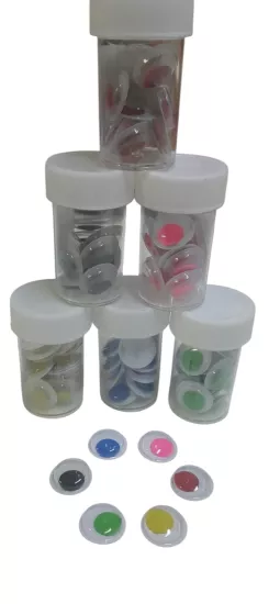 6 Renk 15 mm Oynar Göz