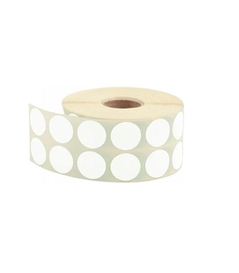 20 mm ( 2 cm) Nokta Etiketi 2500’lü - Beyaz [ Etkinlik Metaryalı ]