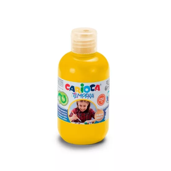 Carioca Tempera Suluboya Süper Yıkanabilir - 250 Ml Parmak Boyası - Sarı