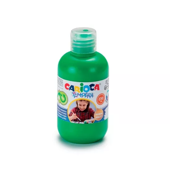 Carioca Tempera Suluboya Süper Yıkanabilir - 250 Ml Parmak Boyası - Yeşil