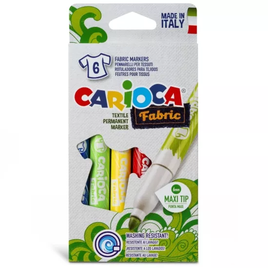 Carioca Keçeli Kumaş Boya Kalemi Maxi 6’lı