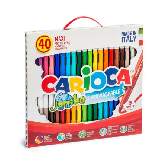 Carioca Jumbo Süper Yıkanabilir Keçeli Boya Kelami 40’lı