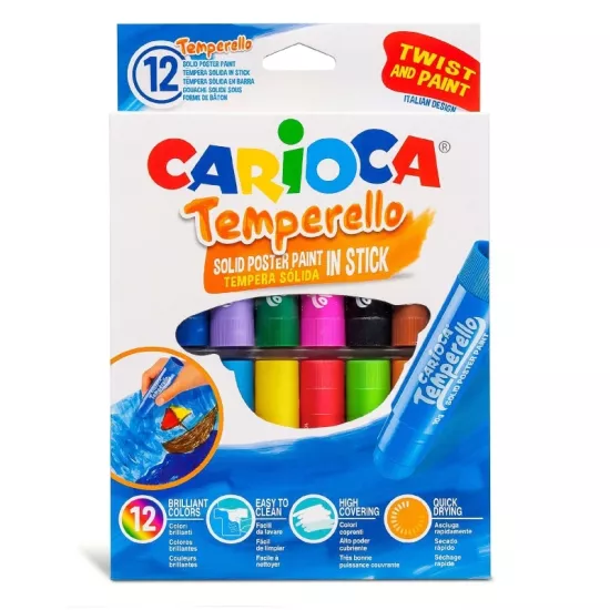 Carioca Temperello Stıck Poster Boyama Kalemi 12’Li